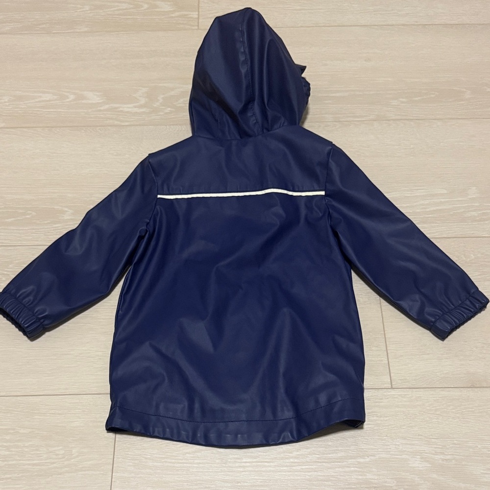 ✨ Cat & Jack Navy Blue Hooded Raincoat - Picture 5 of 5